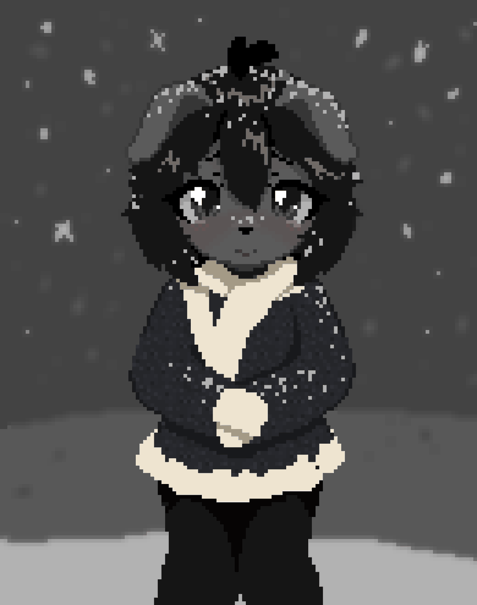 Pahtycle's tweet photo. Her first time in the snow ❄️ https://t.co/mcBaX7aH83