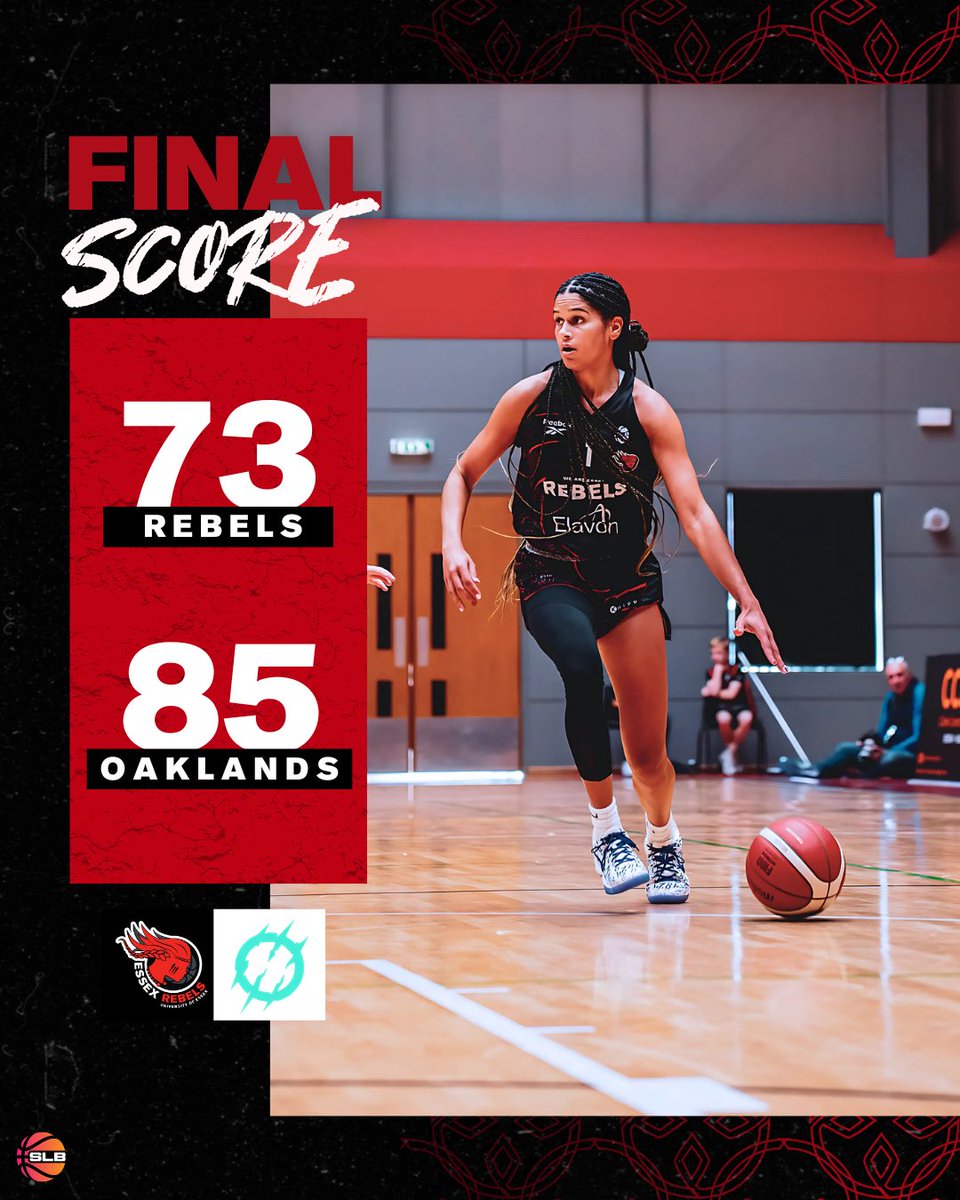 Essex Rebels Basketball (@essexrebels) on Twitter photo A strong first half from the Rebels wasn’t enough as they fall to Oaklands at home, 73-85.
The Rebels Women will face Oaklands again next week in the <a href="/SprLeagueBballW/">Super League Basketball</a> Trophy Semifinals, this time on the road.
#WeAreRebels A strong first half from the Rebels wasn’t enough as they fall to Oaklands at home, 73-85.
The Rebels Women will face Oaklands again next week in the <a href="/SprLeagueBballW/">Super League Basketball</a> Trophy Semifinals, this time on the road.
#WeAreRebels