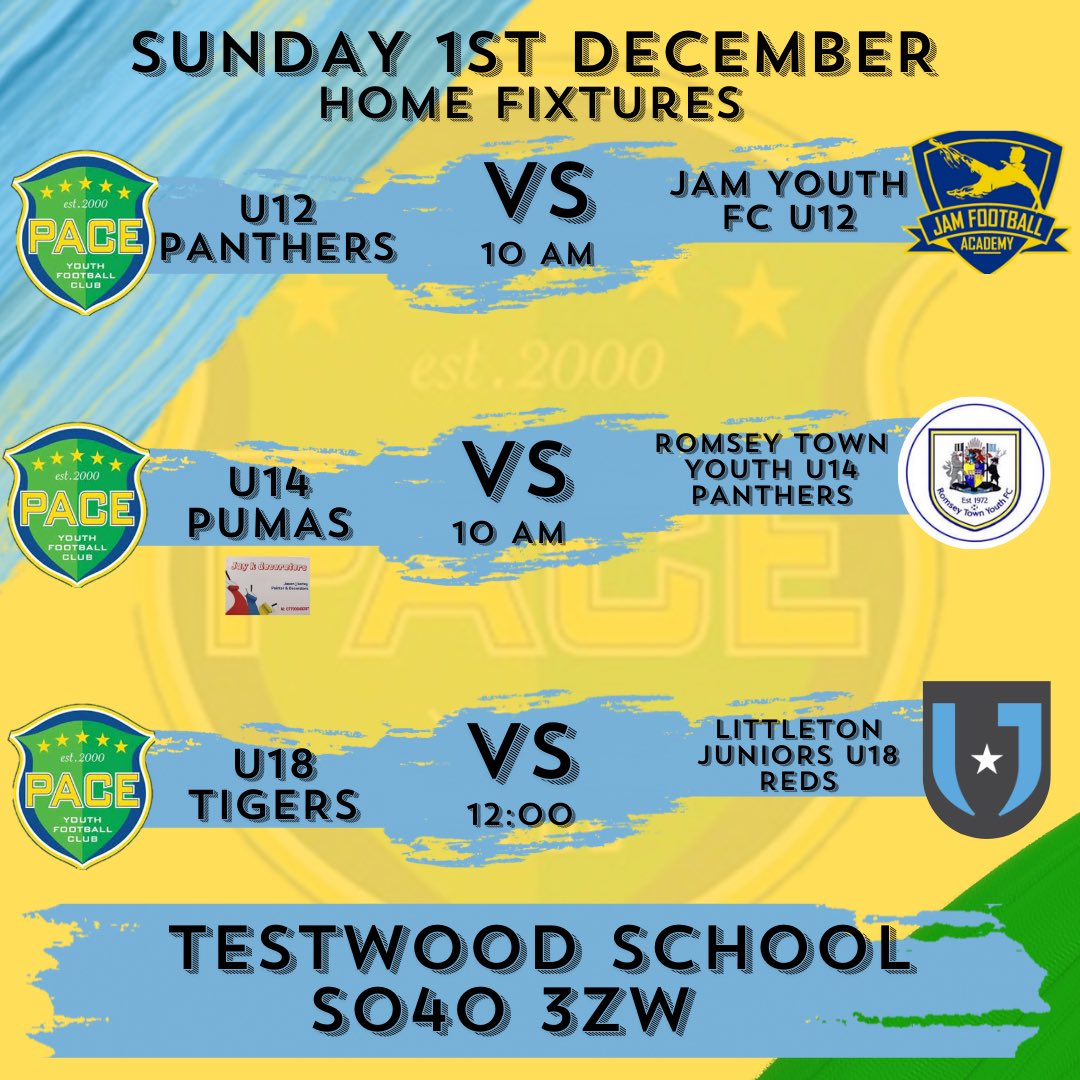 💛Sunday Home Fixtures💛