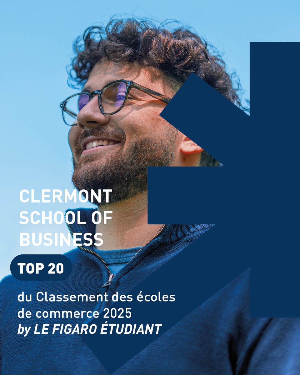 🏆 Clermont School of Business se positionne à la 19e place du classement 2025 <a href="/Figaro_Etudiant/">Le Figaro Étudiant</a> des meilleures écoles de commerce post-prépa délivrant le grade de Master. Notre #PGE est un diplôme visé Bac+5 - Grade de Master qui permet de construire un parcours personnalisé !