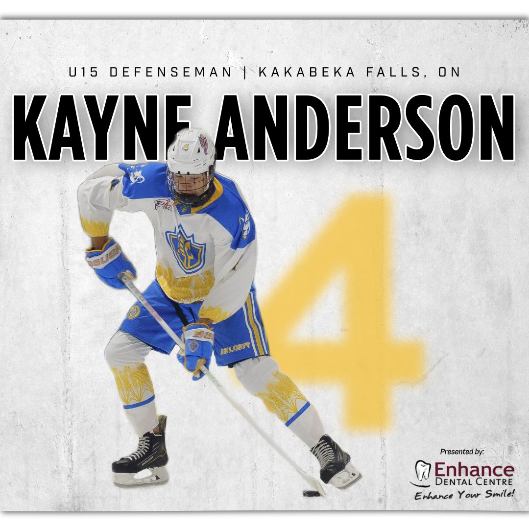 prairie_hockey's tweet photo. 🔸24/25 Player Introductions🔸⁠
⁠
# 4  Kayne Anderson | Kakabeka Falls, ON
U15 Defenseman ⁠

Presented by @enhance_dental_centre
#PrairiePower https://t.co/9g9NeXp4vj