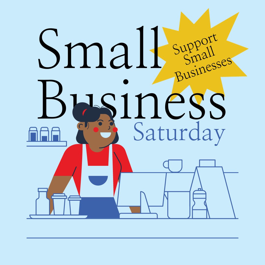 It's Small Business Saturday! Remember to shop small and shop local this holiday season. Shopping small supports the businesses that help your community thrive.