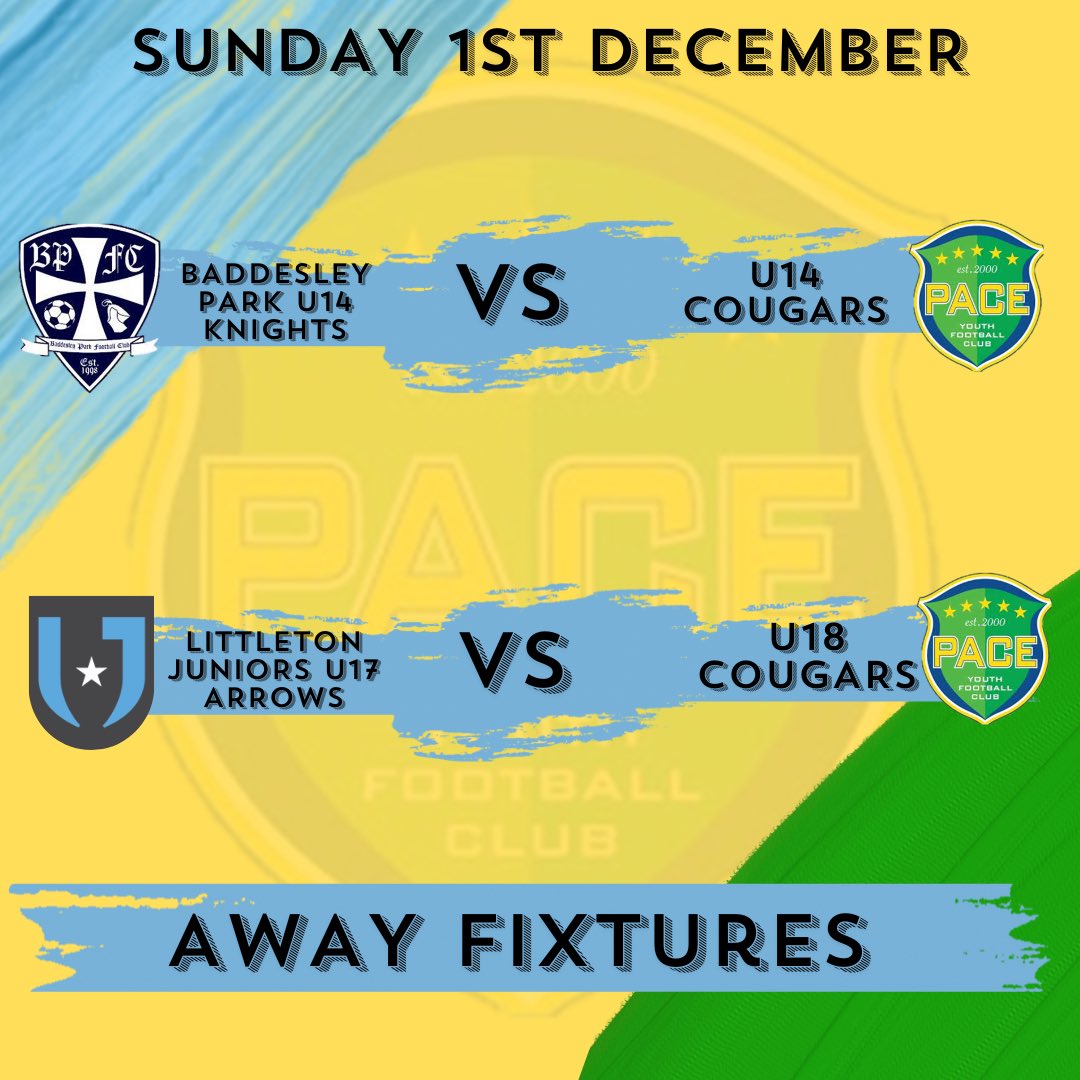 💛Sunday Away Fixtures💛