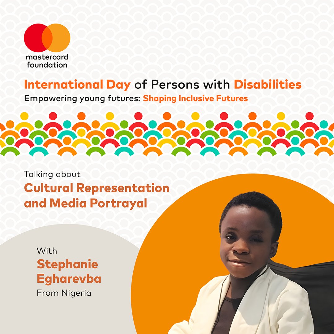 sefini_steph's tweet photo. 🗓️ Mark your calendars! Join me on Dec 3 for the #IDPD2024 panel on Cultural Representation & Media Presentation. Discover how media can shape positive perceptions of disability! 📅 🕒 11:00 AM EAT @MastercardFdn
#DisabilityInclusion #InclusionForImpact #IDPD2024 https://t.co/zl3GxxU2tF
