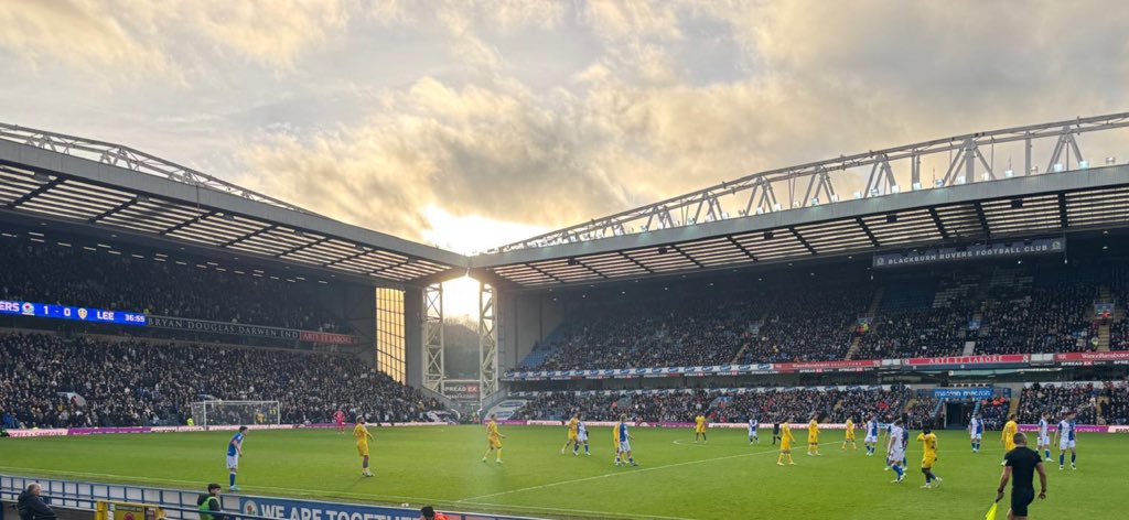 Photo from Ewood today. Moody sky capturing the atmosphere nicely. Great win for #rovers COYB!