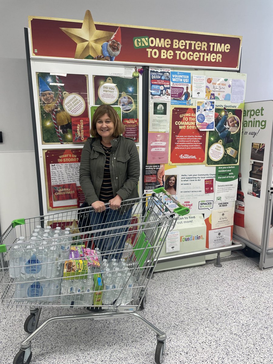 AsdaBolton's tweet photo. ⁦@AsdaBolton⁩ ⁦@AsdaCommunity⁩ #donation of #refreshments for @christie hospital Manchester #fund raising #walk #turton tower #entwistle #wayoh #reservoirs #community support ! https://t.co/1IUuORIWQK