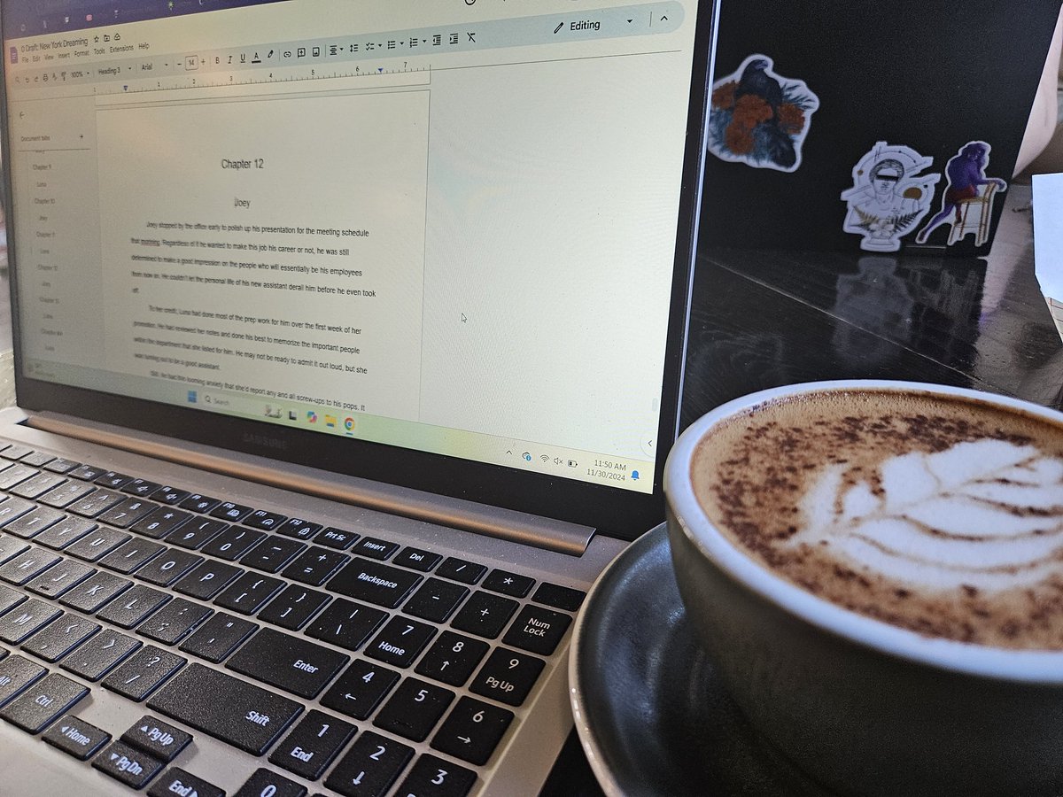 TrishaMonroeATX's tweet photo. Back at it after a decently successful November writing challenge in which I focused on a fantasy novel. Bringing this romance back to the forefront with the hopes of completing it before the new year. Fingers crossed!

#writer #writerscommunity https://t.co/njCYwRO9Lt