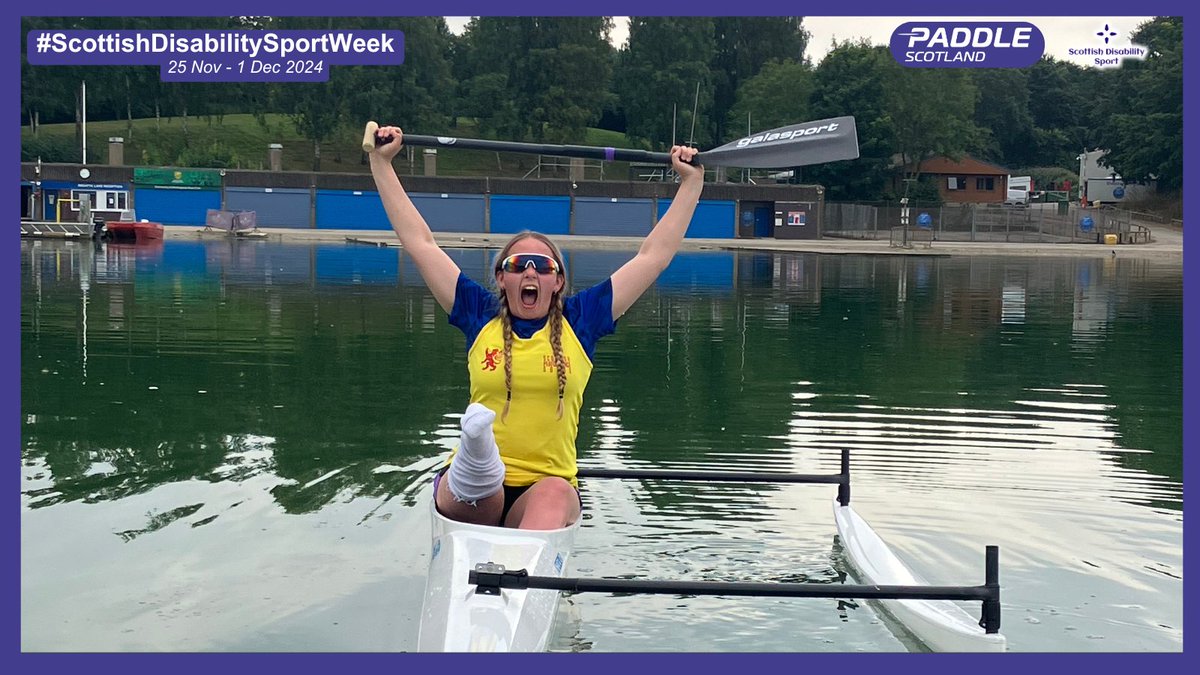 #ScottishDisabilitySportWeek
Three cheers for upcoming talent Katie Pake, who got started at a <a href="/SDS_sport/">Scottish Disability Sport</a> #ParasportFestival earlier this year &amp; competed in her first National regatta in September! 💪
Interested in our #PerformancePathway? Get in touch! forms.gle/BF5LgAuVVHjkB4…