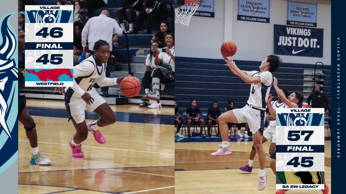 Boys Basketball makes it 2 for 2 at the <a href="/TxJamboree/">Texas Jamboree</a> 

#VillageHoops
#weareVILLAGE