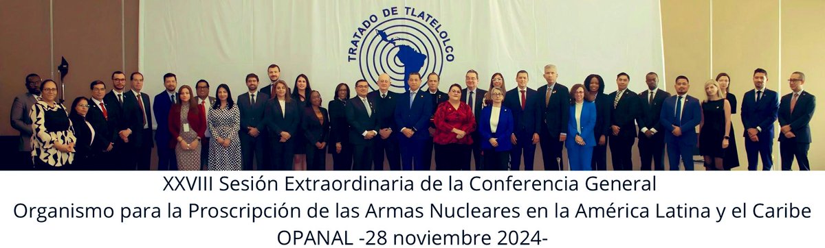 En la XXVIII Sesión Ex. de la Conferencia General del <a href="/OPANAL/">OPANAL</a> Embajadora Beatriz Sánchez encabezó la delegación de Chile, reiterando en su intervención, junto a otros países miembros, nuestro compromiso con las acciones que permitan el total y efectivo desarme nuclear.