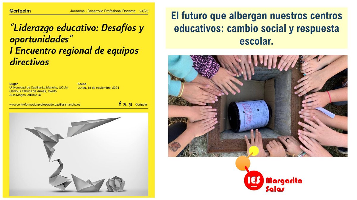 Félix González Chicote (@felixgonchicote) on Twitter photo Comparto presentación "El futuro que albergan nuestros centros educativos: cambio social y respuesta educativa" en <a href="/CRFPCLM/">Centro Regional de Formación del Profesorado</a>
drive.google.com/file/d/1rOgYu7… Comparto presentación "El futuro que albergan nuestros centros educativos: cambio social y respuesta educativa" en <a href="/CRFPCLM/">Centro Regional de Formación del Profesorado</a>
drive.google.com/file/d/1rOgYu7…