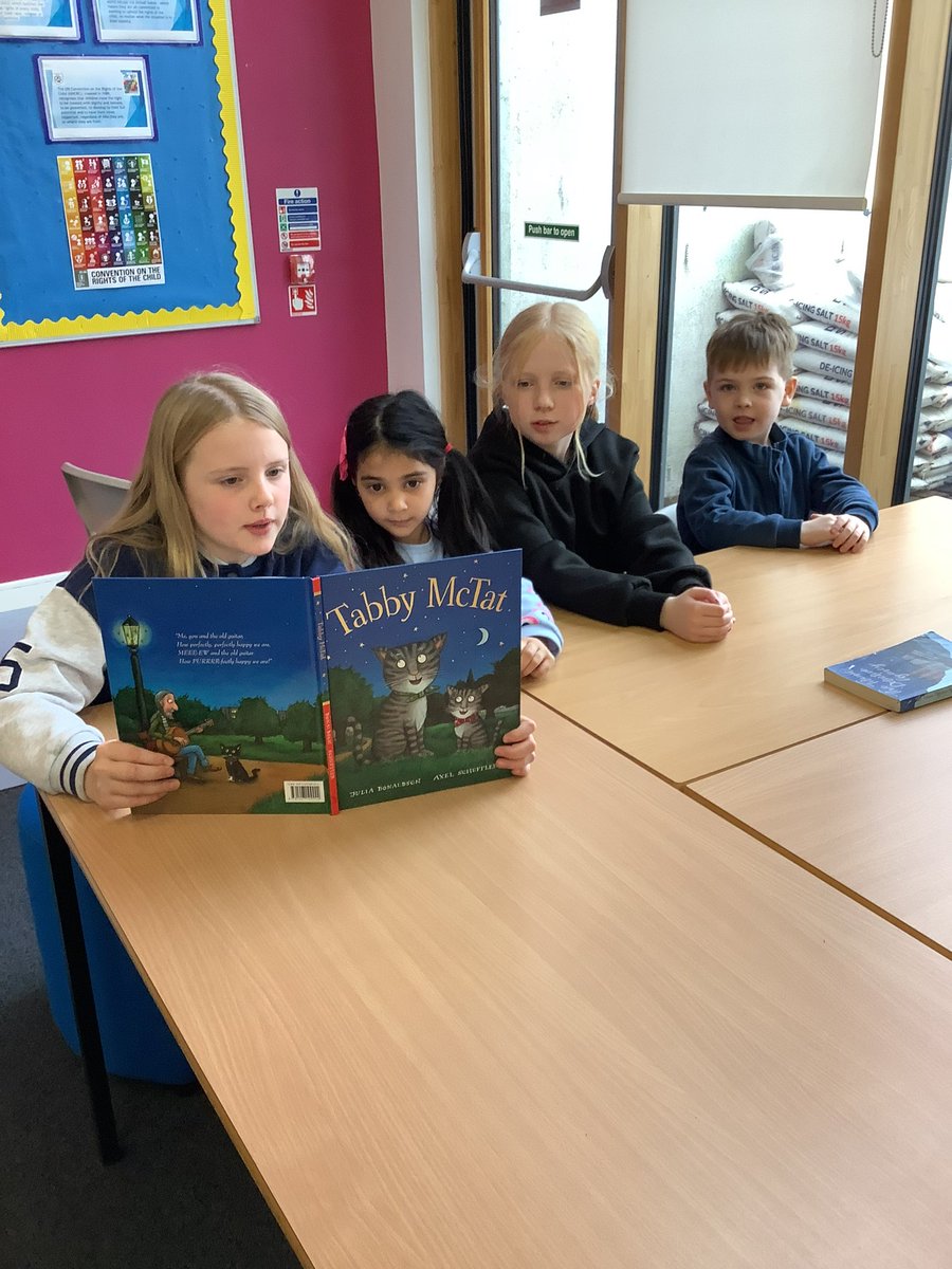 QuarterPS_SLC's tweet photo. On Friday, everyone at QPS took part in the @KidlitScotland St Andrew's Day Reading record. We were all reading or listening to children's literature which was written, published or illustrated in Scotland. #KidLitScot https://t.co/0tdj9ti5l2
