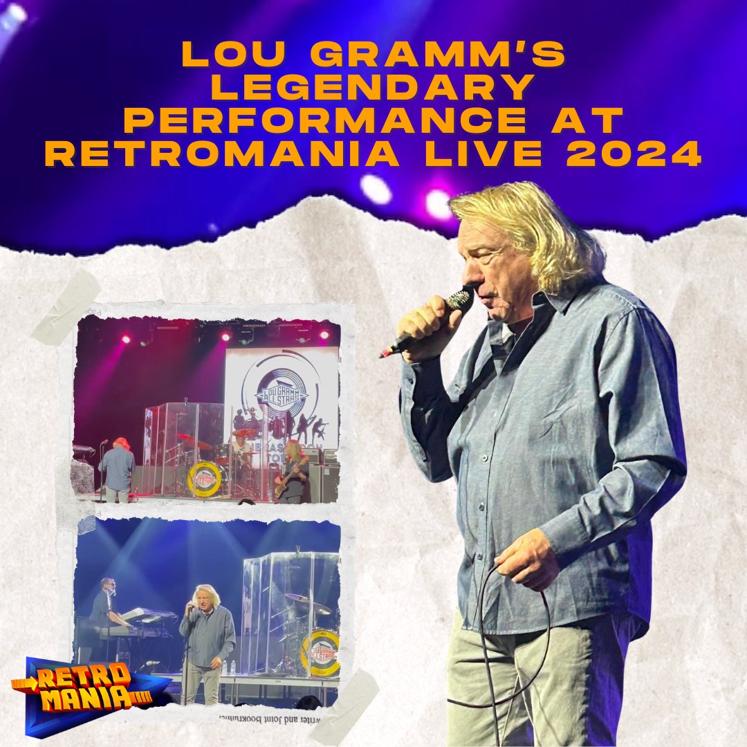 Reliving the magic of Retromania Live 2024! 🎸 Lou Gramm took the stage and had the crowd rocking with all the classic hits. If you were there, you know this night was unforgettable!