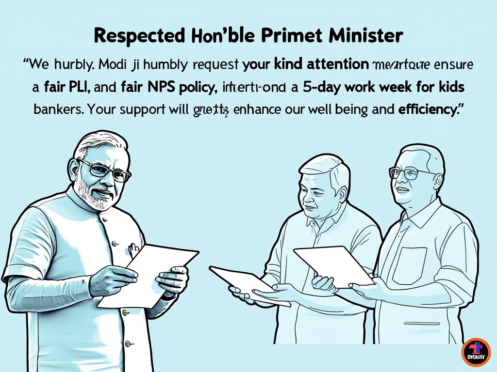 Respected Hon'ble Prime Minister, we earnestly seek your kind attention towards ensuring fair PLI, a fair NPS policy, and a 5-day work week for bankers. These reforms will uplift the morale of the banking workforce and strengthen their contribution to the nation's progress. 🙏
