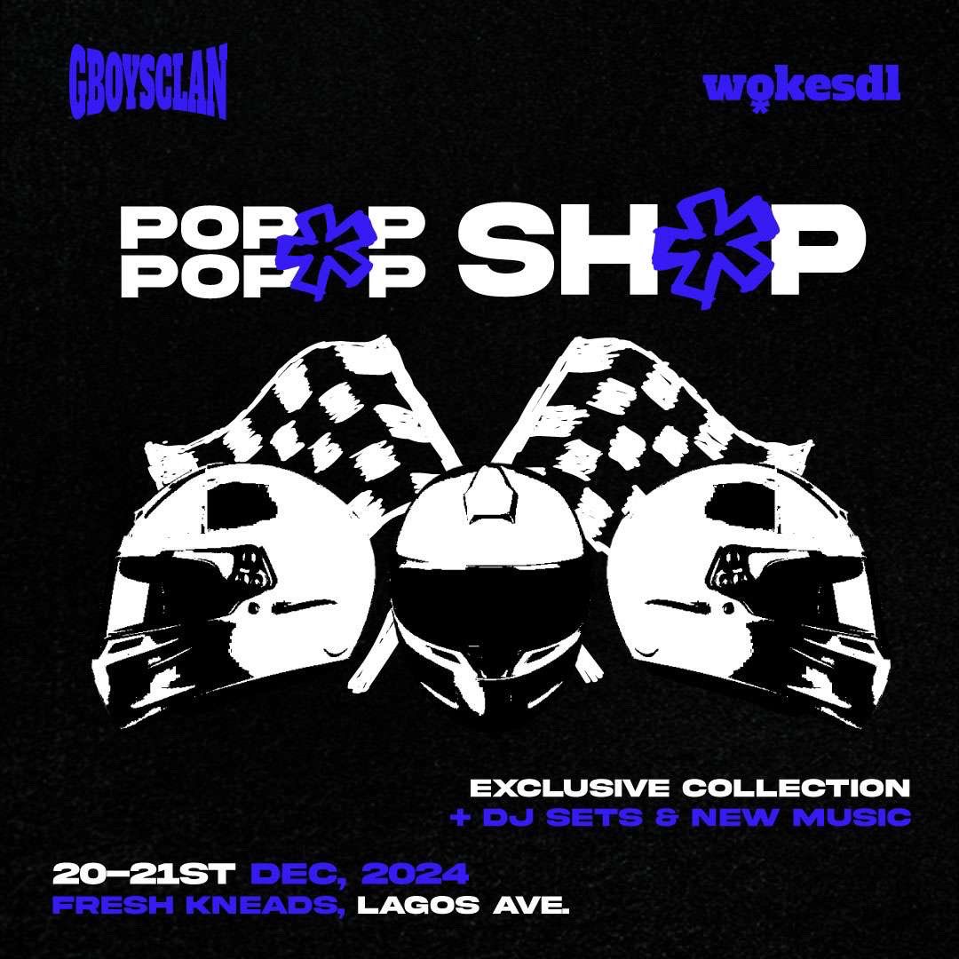 WOKESDL X GULLYBOYS POP UP SHOP.
20 - 21 DECEMBER.
12PM - 9PM
FRESH KNEADS, LAGOS AVE, EAST LEGON
  
⁃EXCLUSIVE COLLECTION 
⁃LIVE PERFORMANCES
⁃NEW ALBUM PREVIEW
⁃PRINT WORKSHOP 

DA COLLAB DAT FINALLY HAPPENED 
LONG LIVE SDL.