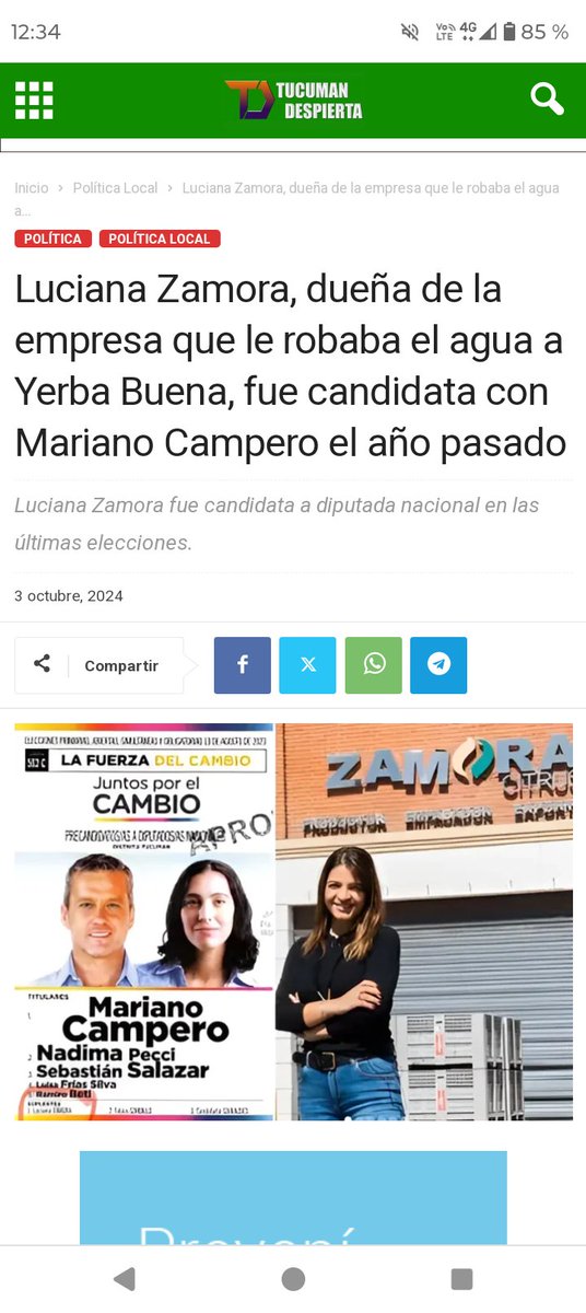 FlorGuerraB's tweet photo. @manuelcourel @FEDEMASSOTUC @Detonadosok @LegislaturaTuc En esto de pedir explicaciones, Ud. debería explicar porque una candidata de SU LISTA 2023  está imputada por el robo de agua a miles de vecinos de YB https://t.co/kOELuzm0WG
