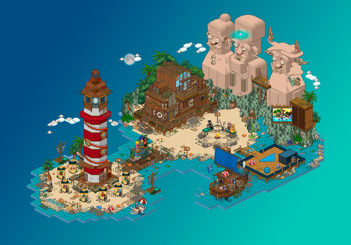 𝑬𝒍 𝒈𝒓𝒂𝒏 𝒇𝒂𝒓𝒐 🌴🏖️
Sala realizada para nuestro primer evento "Travesía MaW" como undécima generación MaW.
Enlace de sala: habbo.es/room/125131725
<a href="/ESBigBenito/">ES BigBenitoCamelo</a> <a href="/Howl_Crimson_/">Howl_Crimson</a> <a href="/ESHabbo/">Habbo ES/MX</a> #Habbo