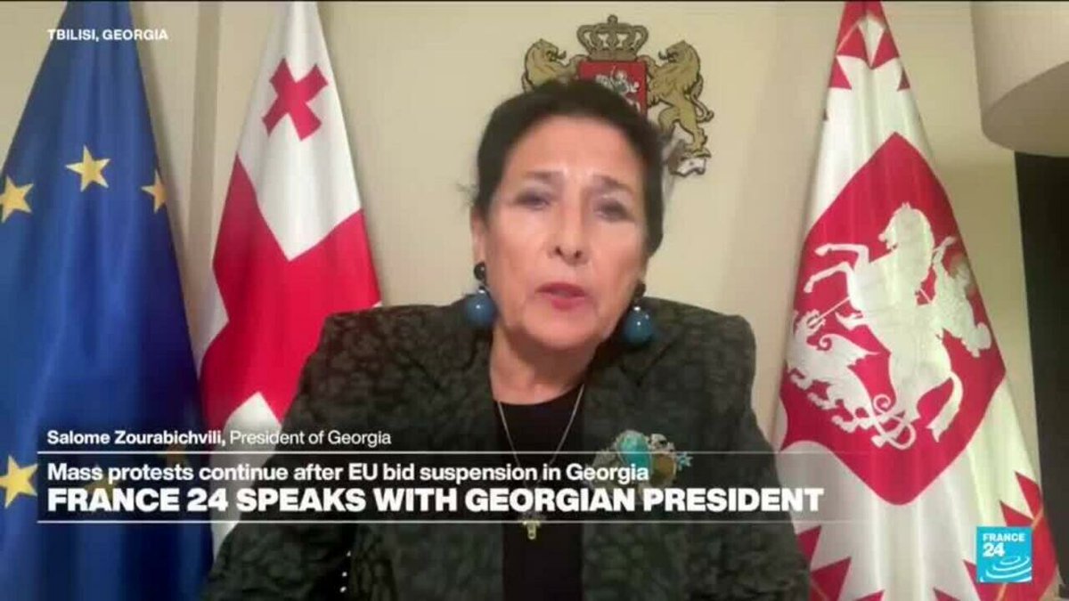 Georgia president says parliament ‘illegitimate’ as pro-EU protests sweep country
➡️ go.france24.com/BFN
