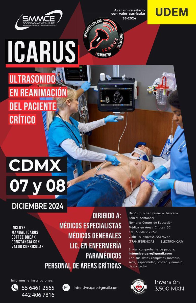 SMMCE_MX's tweet photo. 7 y 8 de diciembre en #CDMX
#ICARUS #Aventho #Aventhito y Ventilación #Perioperatoria
Últimos lugares https://t.co/cpVhJyMi0c