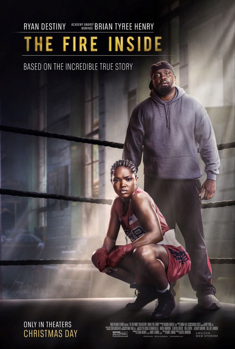 FilmUpdates's tweet photo. Rachel Morrison’s ‘THE FIRE INSIDE’ starring Ryan Destiny and Brian Tyree Henry currently holds a Rotten Tomatoes score of 96%.

In theaters December 25. https://t.co/uBqHRqhEpk