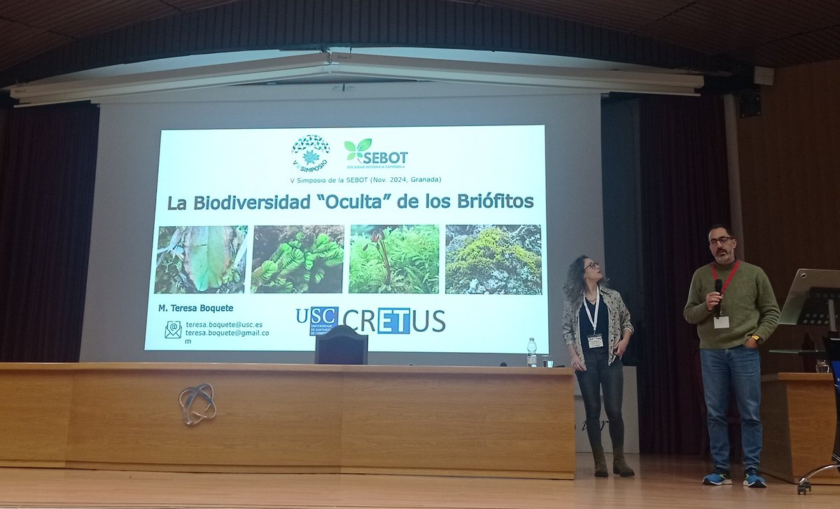 cegonzl's tweet photo. Visibilizando la diversidad de los briófitos en el #VSimposioSebot! https://t.co/PXoUkkt6Am