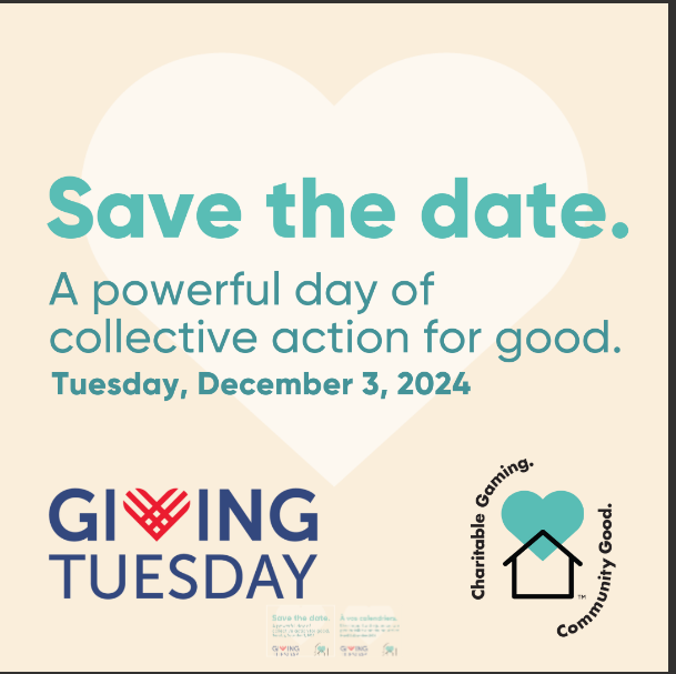 A Message From The Cambridge Gaming Association. Use Hashtags:  #givingtuesday #charitablegaming, #cgaming, #ontariocharities.charities  can tag and  engage@cgamingcgo(instagram) @charitablegamingcgood (facebook).