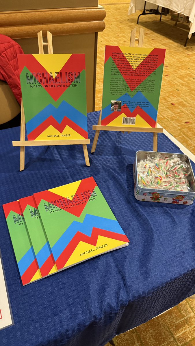 マイケル・タンザー (@michaeltanzer) on Twitter photo I have succeeded in selling 10 copies of "Michaelism: My POV on Life with Autism" at this year's Special Education Conference, courtesy of <a href="/OntarioCec/">Ontario Council for Exceptional Children (CEC)</a>
I am feeling proud right now. I have succeeded in selling 10 copies of "Michaelism: My POV on Life with Autism" at this year's Special Education Conference, courtesy of <a href="/OntarioCec/">Ontario Council for Exceptional Children (CEC)</a>
I am feeling proud right now.