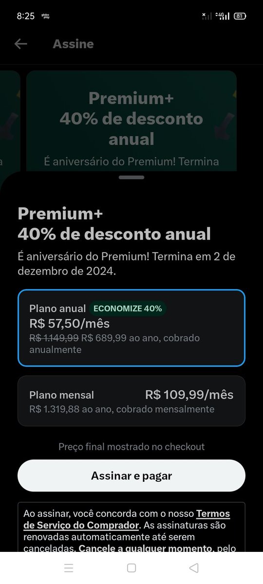 farrinha's tweet photo. Querido @elonmusk não estou afim de pagar esse valor pelo Premium. https://t.co/AHDFhwsQtA