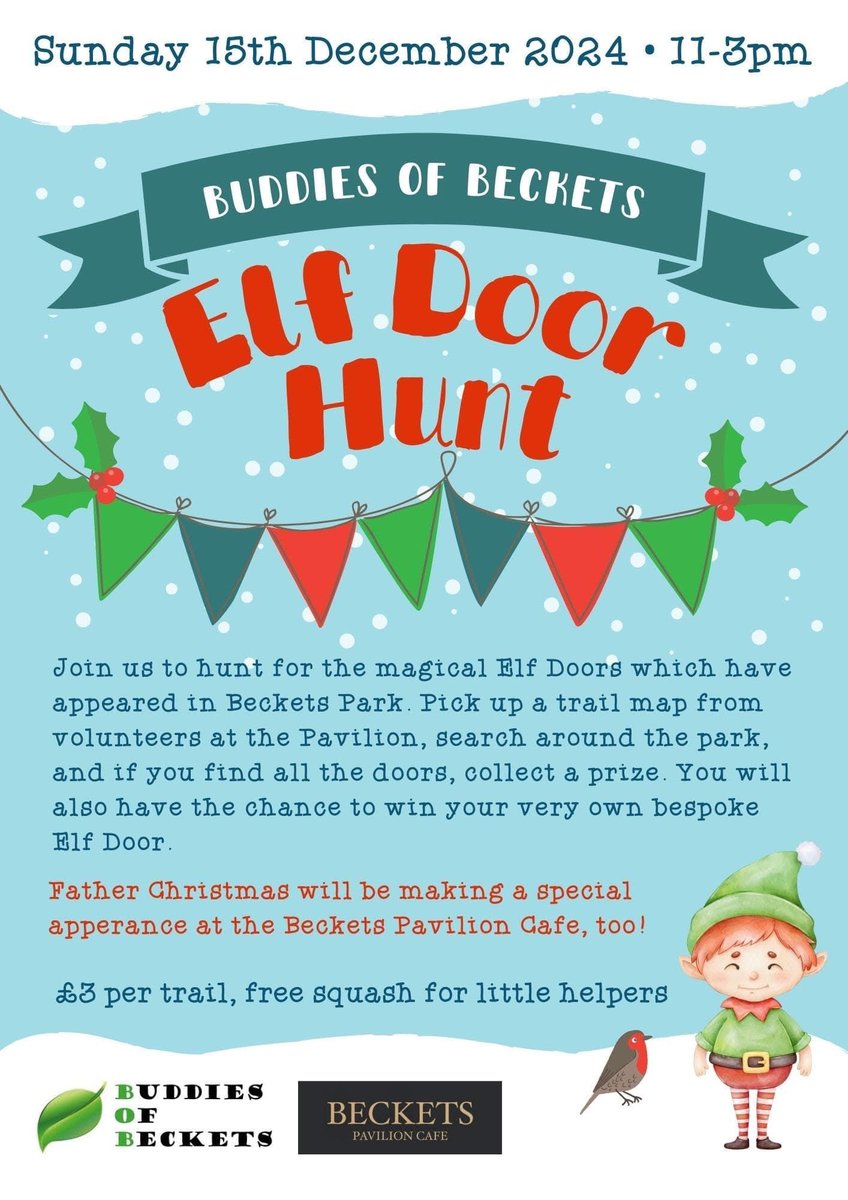 Two weeks to go!
#ElfDoor hunt 🧝🏽 

Here at #BecketsPark #Northampton