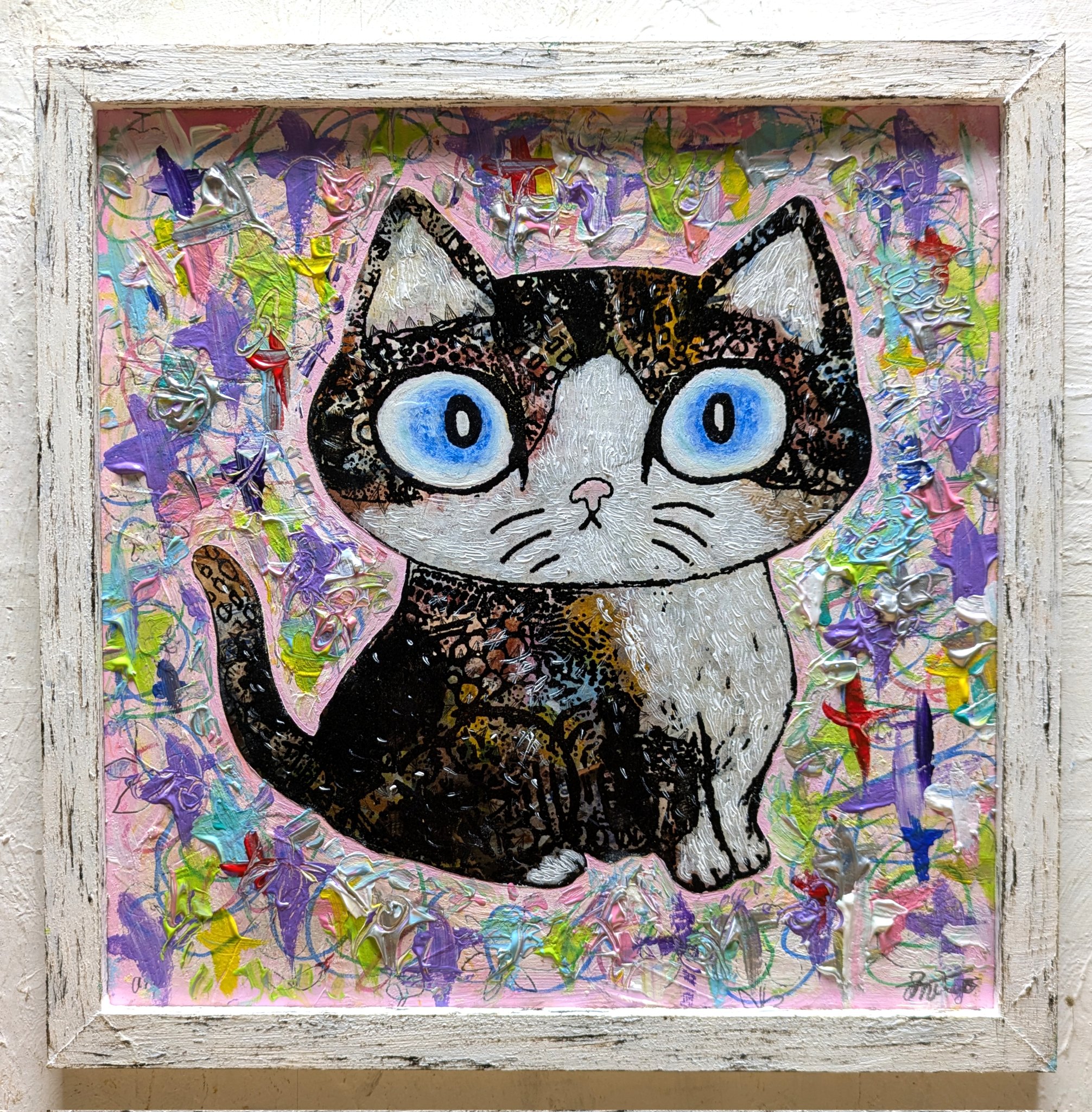 予約販売 メルカリで本日中に売れなければ300円❗「君だけのニャンコ 絵画