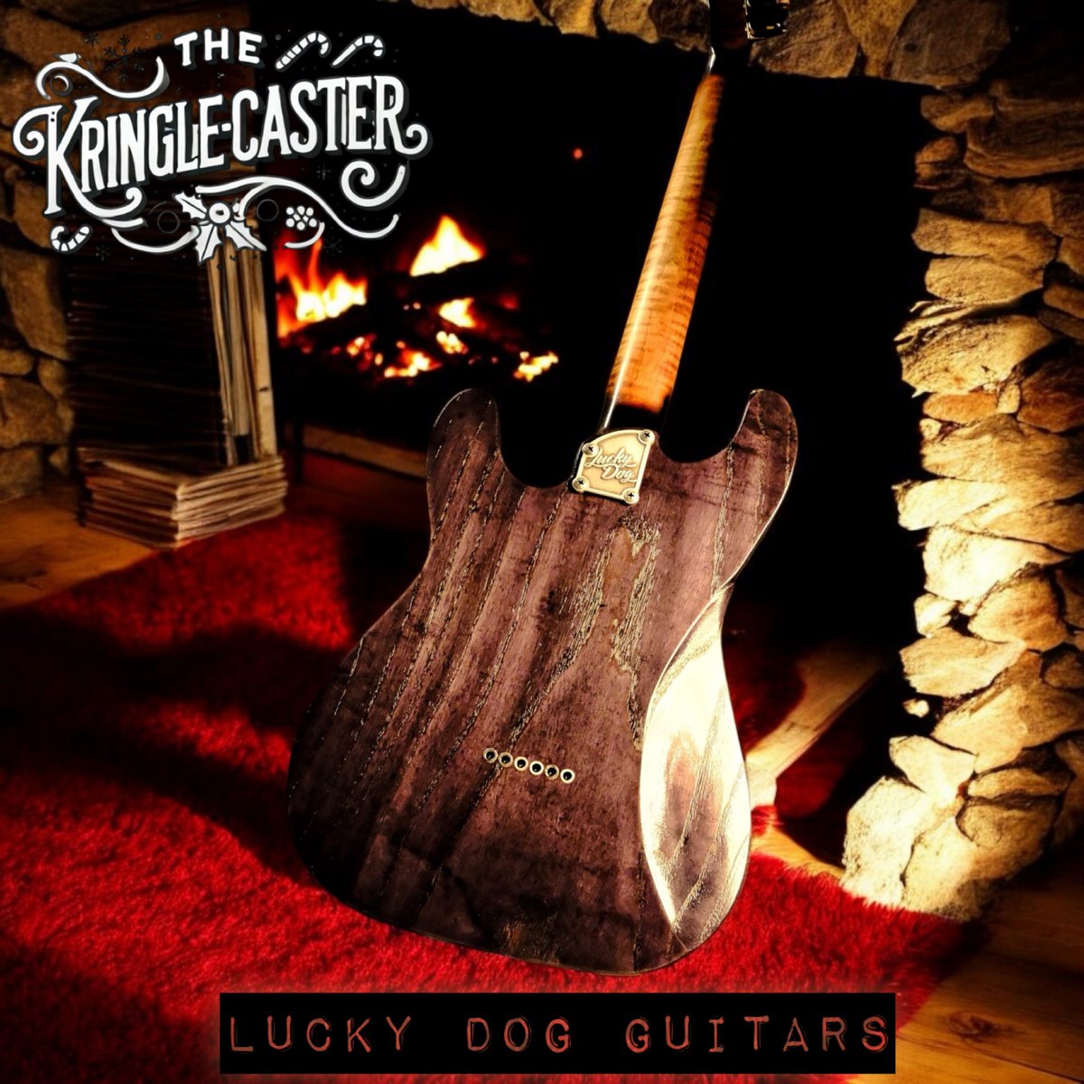 What a knockout!  Lucky Dog Guitars handcrafted in the foothills of eastern Tennessee.   #luckydogguitars #justsaynotoboringguitars #ifitaintaluckydog #thegospeloftone #tone #guitartone