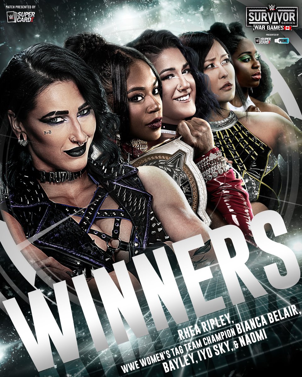 WWE's tweet image. WHAT. A. MATCH.

#SurvivorSeries #WarGames