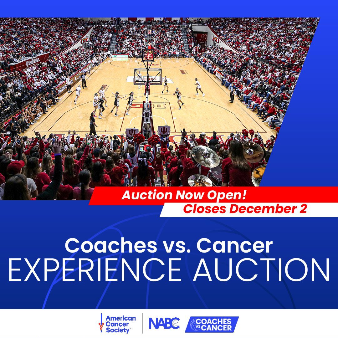 Teri Moren (@terimoren) on Twitter photo Join us in the fight against cancer.
An #IUWBB VIP experience is available to bid on in the <a href="/CoachesvsCancer/">Coaches vs. Cancer</a> Experience Auction!
🔗: bit.ly/3Z7HOrO Join us in the fight against cancer.
An #IUWBB VIP experience is available to bid on in the <a href="/CoachesvsCancer/">Coaches vs. Cancer</a> Experience Auction!
🔗: bit.ly/3Z7HOrO