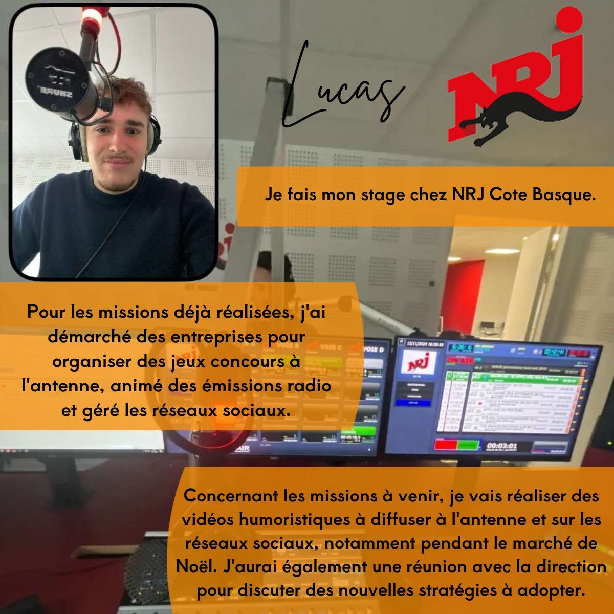 BtsComAgen's tweet image. Déjà la moitié des 6 semaines de stage ! 💼 Nos deuxièmes années poursuivent leur stage avec de belles missions et apprentissages ! 🚀 On attend avec impatience leurs prochains retours d’expérience 👏

#StageBTSCom #BTSCommunication #ExpériencePro #Formation #ComAgen #BTSComAgen