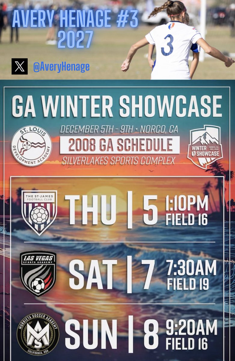 <a href="/ImYouthSoccer/">ECNL/GA/Recruiting/College Soccer</a> Excited to go and compete with my <a href="/08Academy/">STLDA 2008 GA</a> teammates next week!  <a href="/ImYouthSoccer/">ECNL/GA/Recruiting/College Soccer</a> <a href="/ImCollegeSoccer/">College Soccer Truth ™</a> <a href="/PrepSoccer/">Prep Soccer ⚽️</a> #gawintershowcase #DevelopTheLou