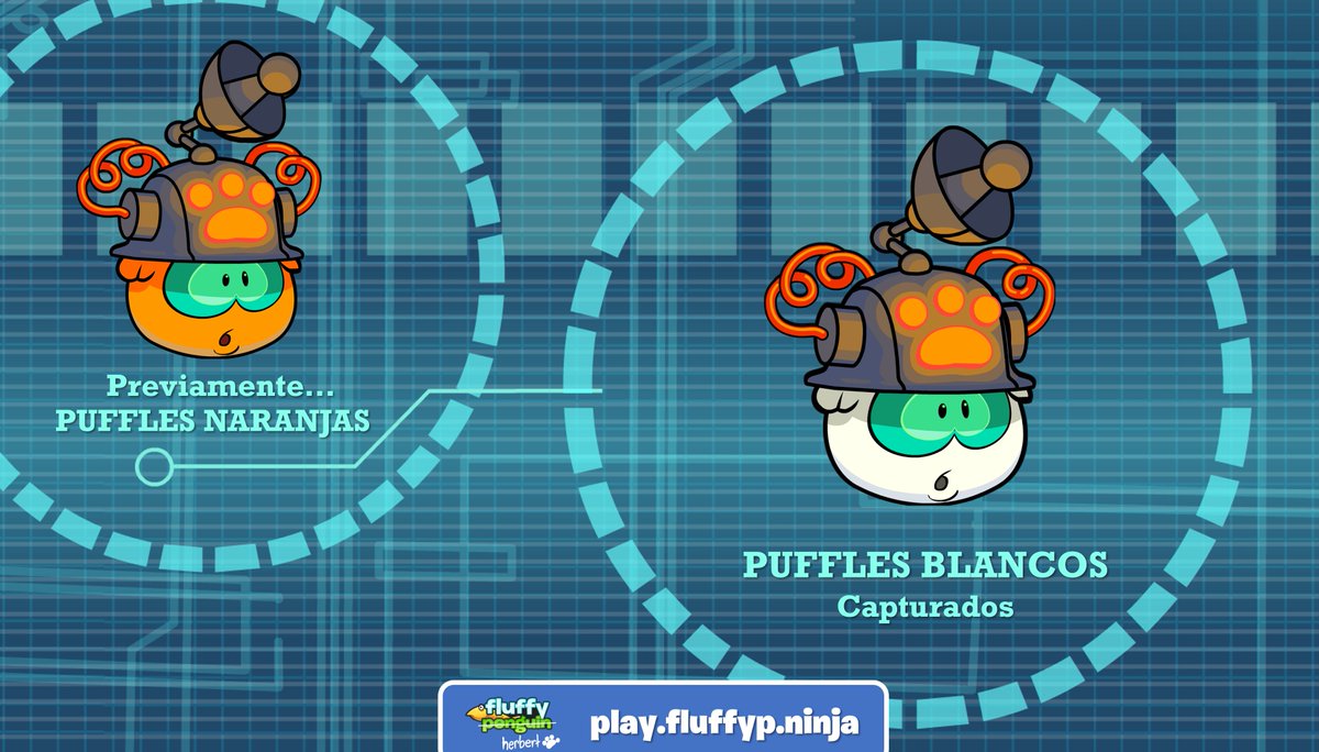 iFluffyPenguin's tweet photo. Puffles blancos capturados ⚪ 

Tras tomar el control de los puffles naranjas, nuestro líder Herbert el Oso Polar se hace de nueva compañía en camino a lograr el éxito de sus planes.

La siguiente especie caerá el 02 de diciembre en https://t.co/8WoiXzqTo8 https://t.co/jXeiJJxYIv