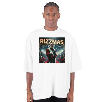 NEW DROP: #RIZZMAS Oversized 

Only  at DegenDrip.fun 

Get your Rizz On!