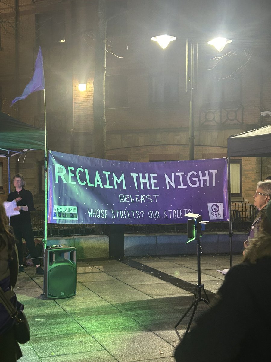 There is no place for violence against women in our homes, on the streets or anywhere! 

Glad to join <a href="/RTNBelfast/">Reclaim The Night Belfast</a> rally  tonight, calling for an end to violence against women &amp; girls.

#EndVAWG