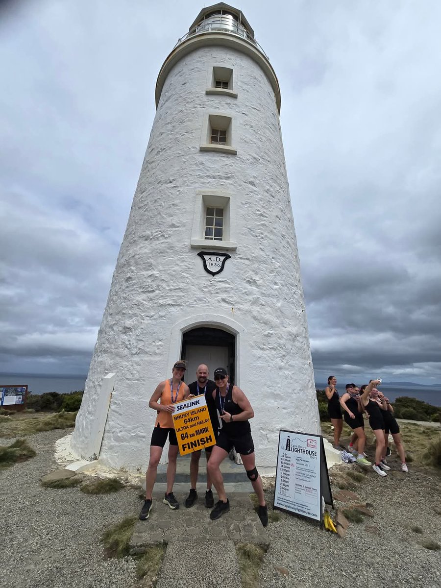 We smashed out 64km at the Bruny Island Ultra Marathon yesterday in 5:30! Huge thanks to Geraldina, Jason &amp; GTT Fitness for the support. 8 weeks ago, I tore my meniscus, so very happy to cross the finish line 💪🏃‍♂️👟