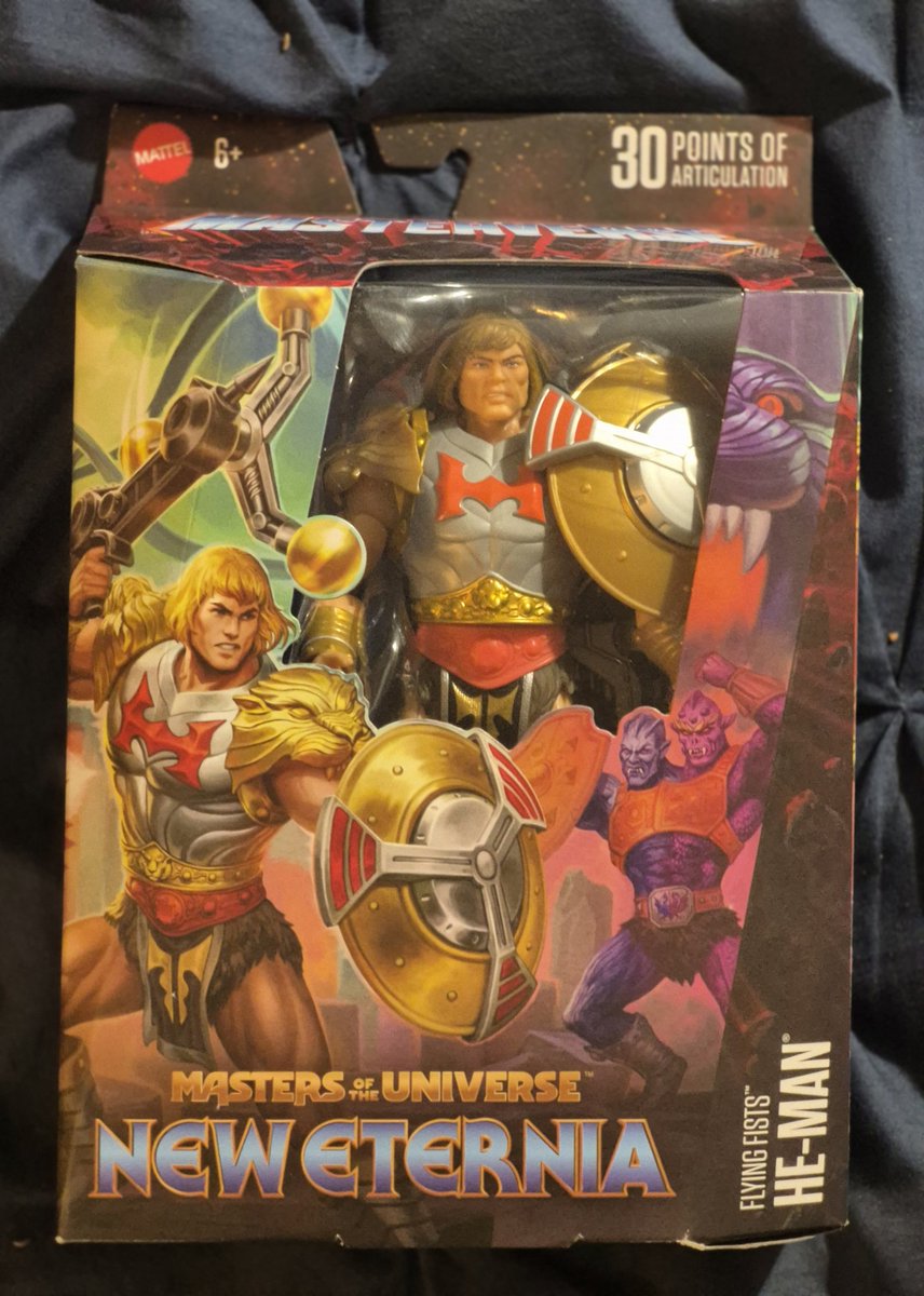 MOTULover's tweet photo. I got 'im! #FlyingFists guy!! I really wanted him. Talk about adventures in toy hunting, I happened to look up-- and I saw him stuck on top of the aisle shelf! I only noticed because I saw "Pink Sorceress" way up there and my mind reacted! Good thing I'm tall. #MOTU magic, baby. https://t.co/ODh7sRE8Dl