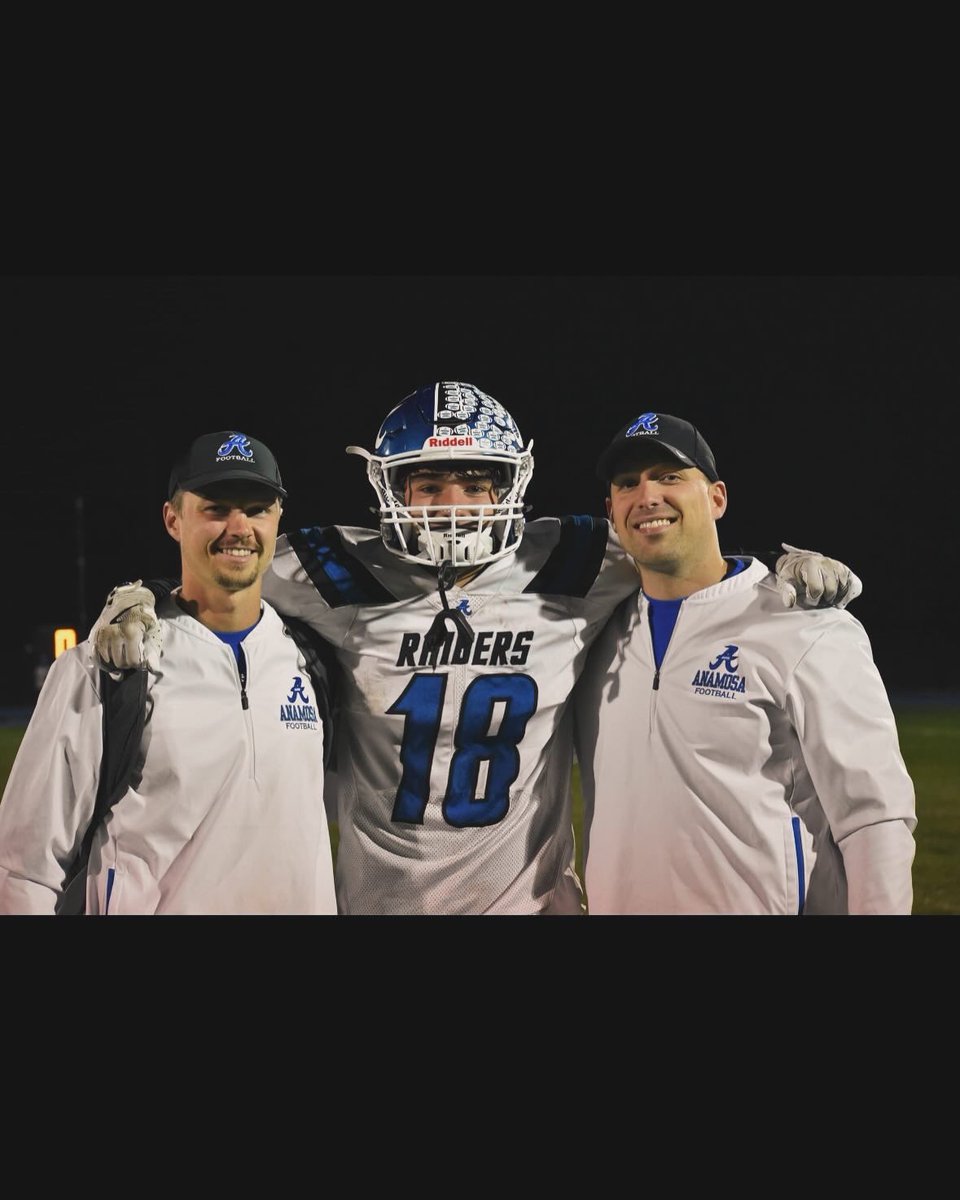 2nd Team All State DB Thank you to my teammates and coaches for helping me get there and especially these two for teaching me so much can’t thank you guys enough #RollRaiders