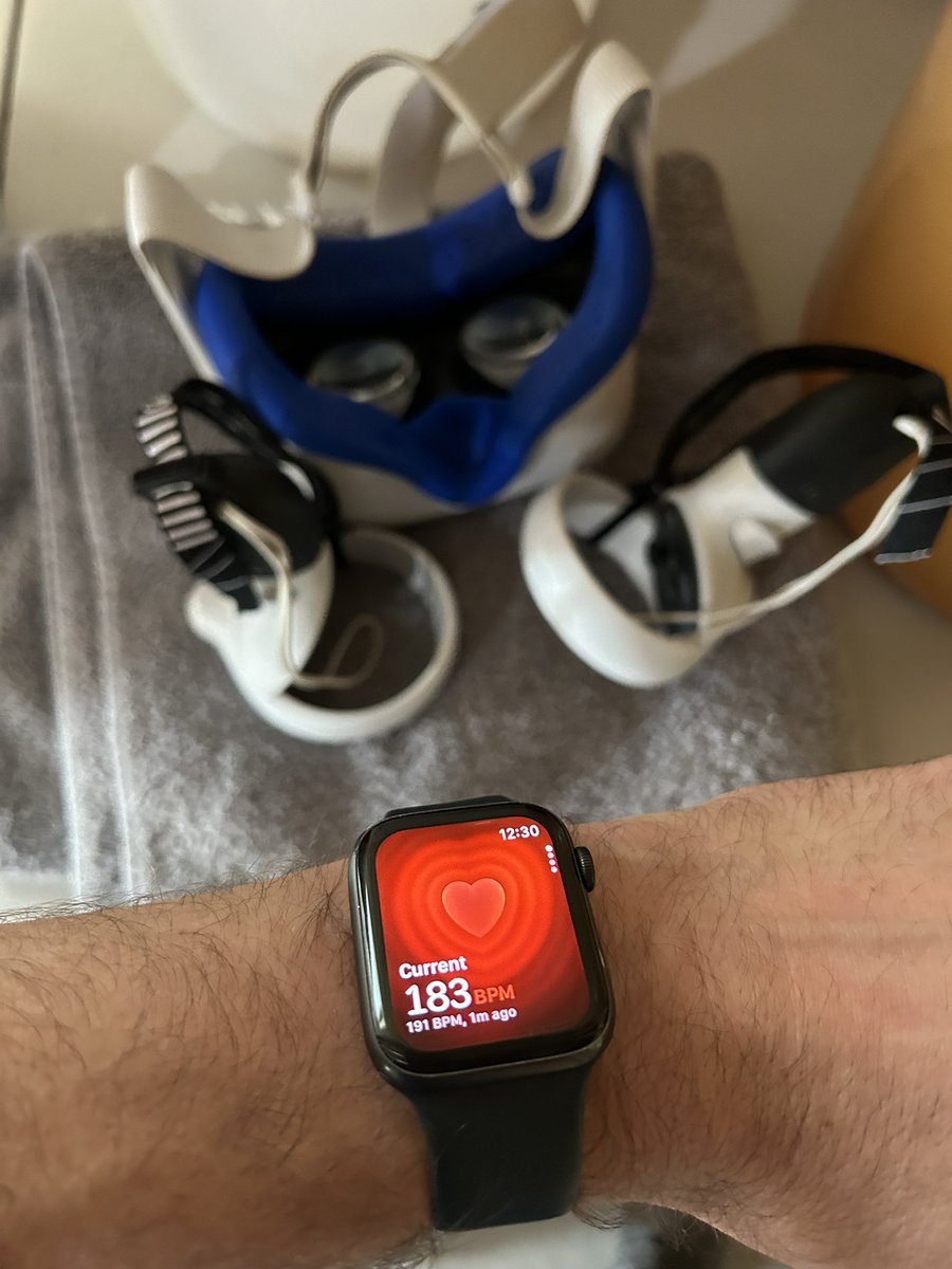 Dan (@warfudge) on Twitter photo A little VR beat saber sesh to get some cardio in today. Haven’t played in a bit and I noticed my brother and/or his kids have beaten all my high scores…
Challenge accepted.
<a href="/BeatSaber/">Beat Saber</a> A little VR beat saber sesh to get some cardio in today. Haven’t played in a bit and I noticed my brother and/or his kids have beaten all my high scores…
Challenge accepted.
<a href="/BeatSaber/">Beat Saber</a>