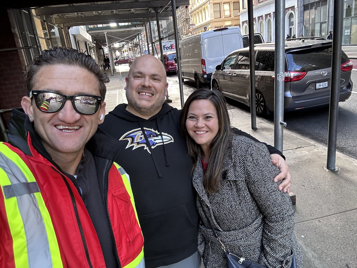 cmckinley84's tweet photo. Ran into @Casey while in NYC. We had the best day! https://t.co/HZmYBadDDS