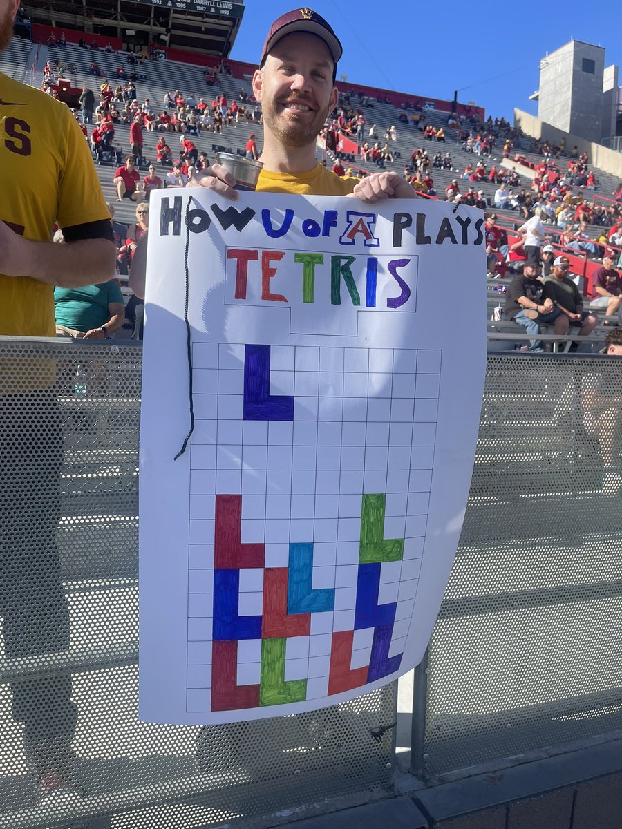 Arizona State fans not going unnoticed today 🤣