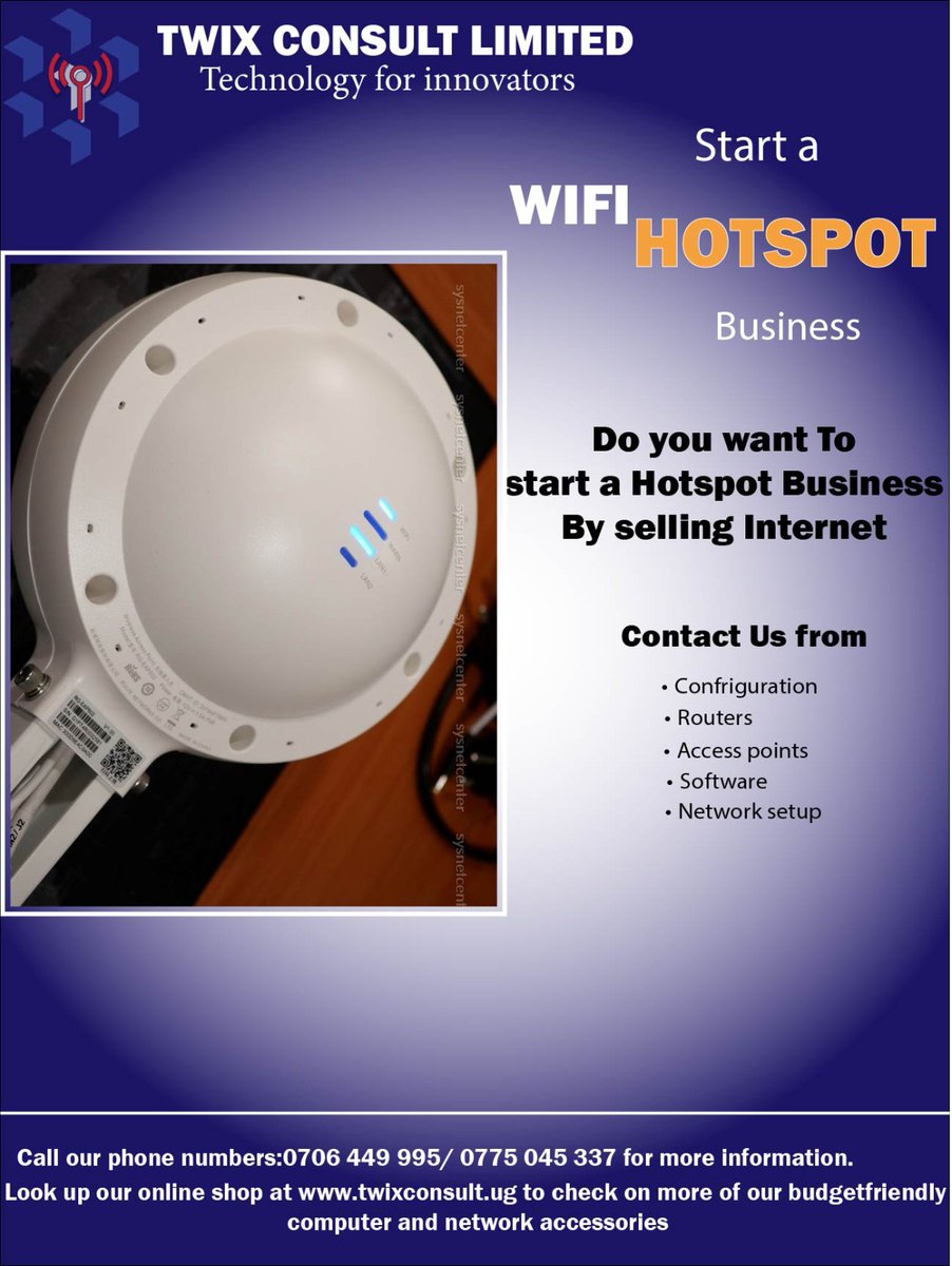 Looking for blazing-fast internet? 🚀
Upgrade to the Ruijie WiFi 6 RG-AP662 hotspot for unbeatable speed and coverage! 🌐
Perfect for homes, offices, and businesses.
Stay connected like never before—contact us today! 📞 twixconsult.ug