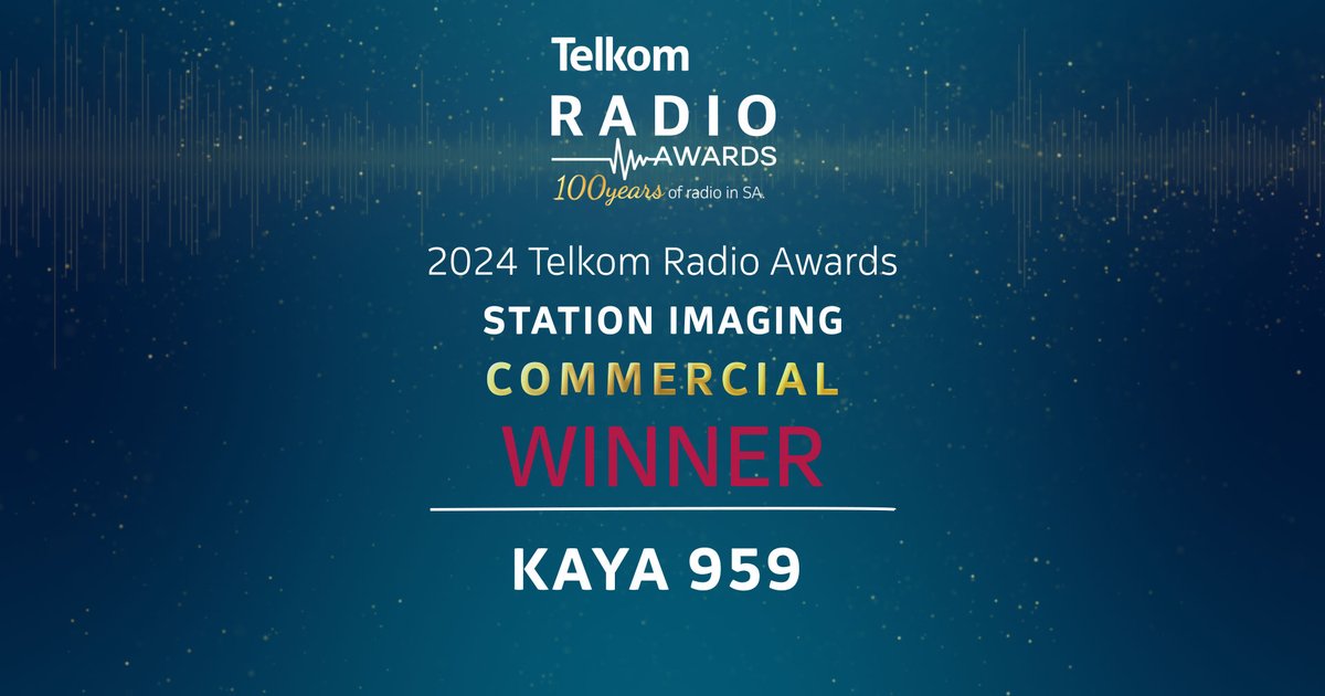 @SARadioAwards (@saradioawards) on Twitter photo Station Imaging β COMMERCIAL
π§ KAYA 959 for KAYA 959 takes home the prize! π #telkomradioawards @telkomZA π <a href="/KayaON959/">Kaya ON 959</a> Station Imaging β COMMERCIAL
π§ KAYA 959 for KAYA 959 takes home the prize! π #telkomradioawards @telkomZA π <a href="/KayaON959/">Kaya ON 959</a>