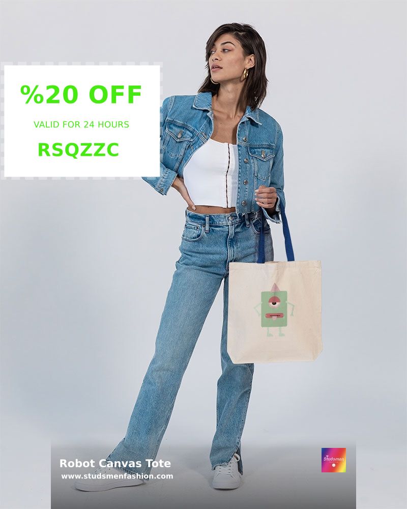 StudsmenFashion's tweet image. 👾 Upgrade your bag game with the Robot Canvas Tote! 👜 Made from heavy canvas, it&apos;s perfect for school, weekends, or groceries. Durable, stylish, and only $39.99! 🎨✨ Check it out now: shortlink.store/j572ictm5f9e #ToteBag #CanvasTote #RobotStyle