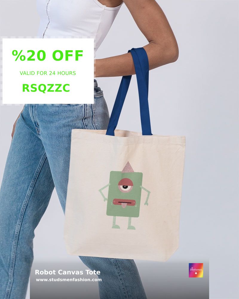 StudsmenFashion's tweet image. 👾 Upgrade your bag game with the Robot Canvas Tote! 👜 Made from heavy canvas, it&apos;s perfect for school, weekends, or groceries. Durable, stylish, and only $39.99! 🎨✨ Check it out now: shortlink.store/j572ictm5f9e #ToteBag #CanvasTote #RobotStyle