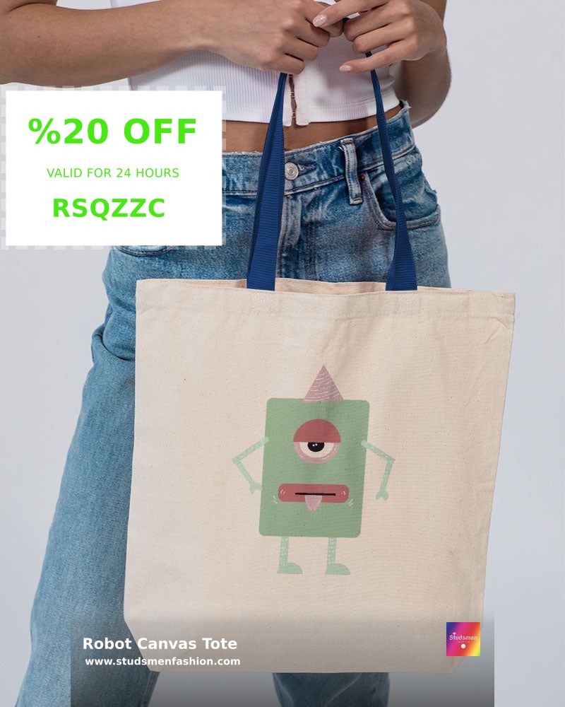 StudsmenFashion's tweet image. 👾 Upgrade your bag game with the Robot Canvas Tote! 👜 Made from heavy canvas, it&apos;s perfect for school, weekends, or groceries. Durable, stylish, and only $39.99! 🎨✨ Check it out now: shortlink.store/j572ictm5f9e #ToteBag #CanvasTote #RobotStyle