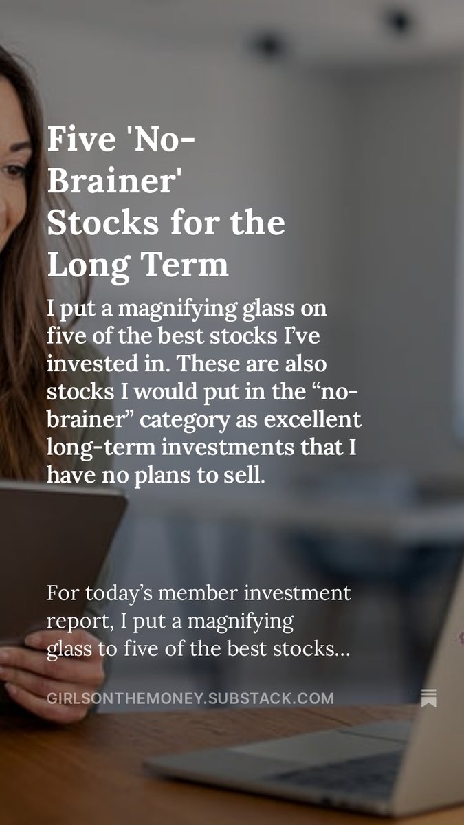 A brand new edition of On The Money Investing is available for members.

The original title for today's report was going to be "Five no-brainer stocks I am thankful for." You'll see why.

Enjoy ;).

open.substack.com/pub/girlsonthe…
